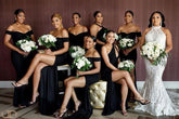 Black Mismatched Bridesmaid Dresses Mermaid Wedding Guest Dress MyChicDress